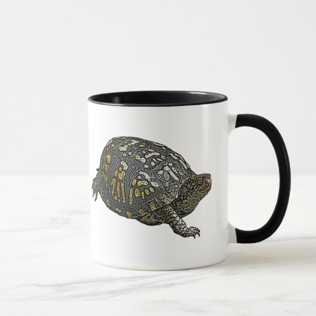 Mug Éléments de coordination de la tortue de boîte ori (Droite)