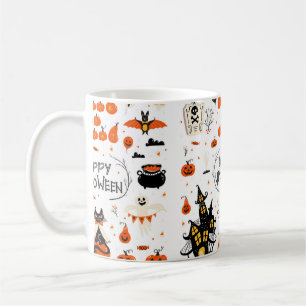 Mug Eléments de design Halloween. Cliparts d'Halloween