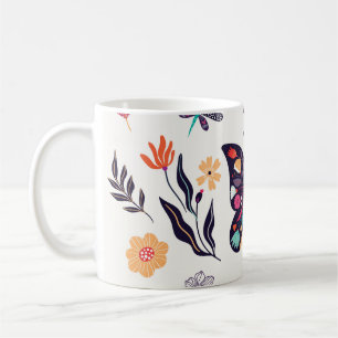 Mug Eléments de printemps Papillons Oiseaux Fleurs