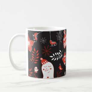 Mug Eléments hivernaux : Mignonne Main Dessinée.