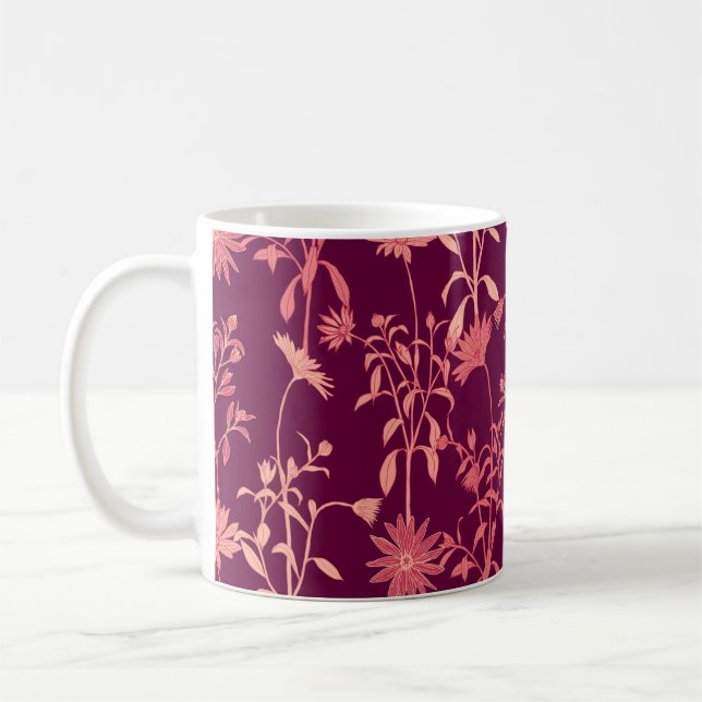 Mug Éléments séparés : Vintage floral (Gauche)