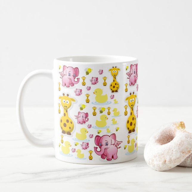 Mug éléphant (Avec donut)