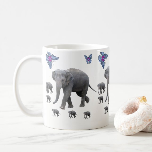 Mug éléphant (Avec donut)