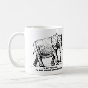 Mug Éléphant à hachures croisées épaisses