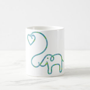 Mug ÉLÉPHANT avec le coeur