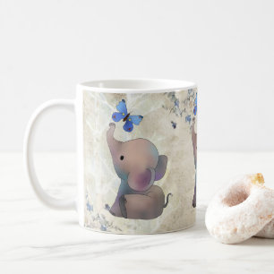 Mug Éléphant avec papillon