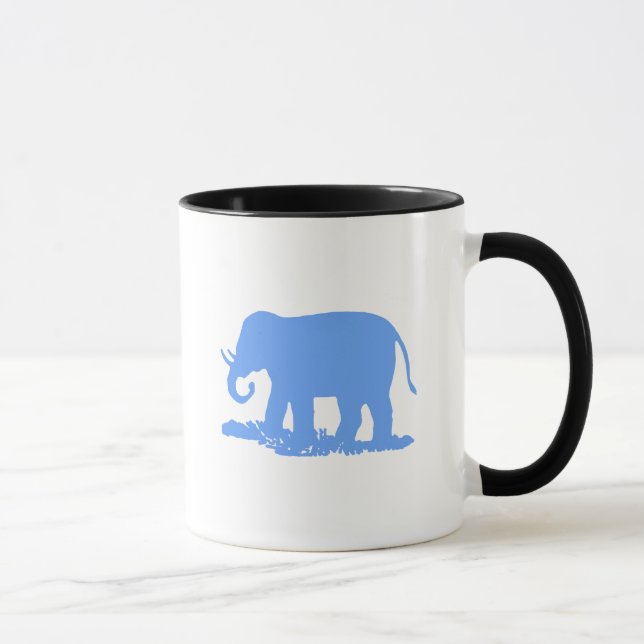 Mug Eléphant bleu (Droite)