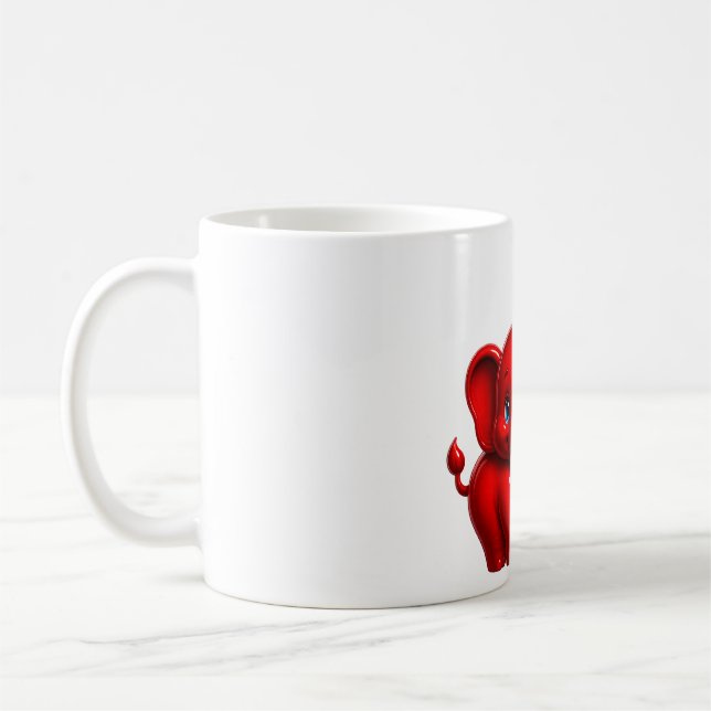 Mug Éléphant de dessin animé mignon  (Gauche)