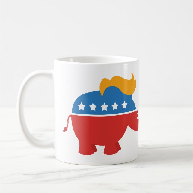 Mug Éléphant de GOP d'atout (Gauche)