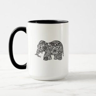 Mug Éléphant de griffonnage