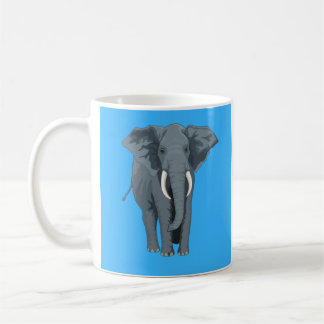 Mug Elephant Design Mug, 11 oz pour amoureux des éléph