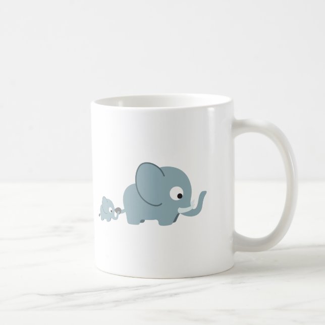 Mug Eléphant et bébé (Droite)