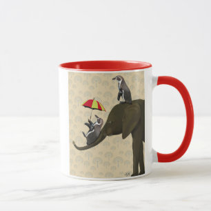 Mug Éléphant et pingouins