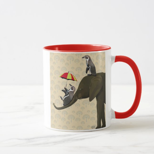 Mug Éléphant et pingouins (Droite)
