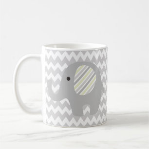 Mug Éléphant fait sur commande magnifique de neutre 