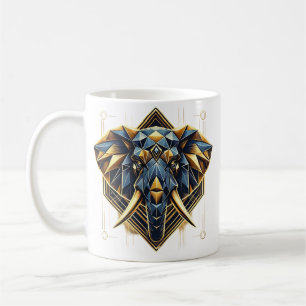 Mug éléphant géométrique