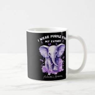 Mug Éléphant Je Porte Du Violet Pour Mon Père Heimerhe