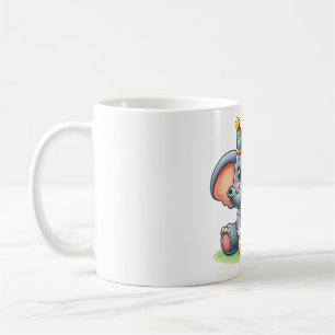 Mug Éléphant Mignon 11e Anniversaire