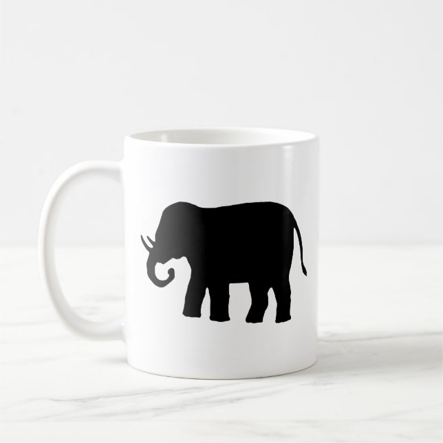 Mug Eléphant noir (Gauche)