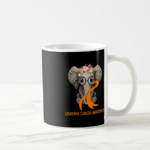 Mug Eléphant Orange Ruban Leucémie Cancer Sensibilisat