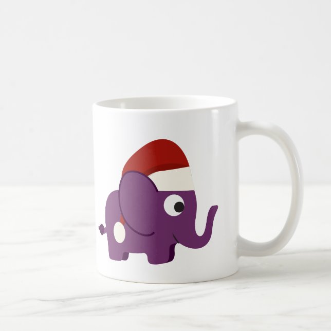 Mug Eléphant Père Noël mou (Droite)