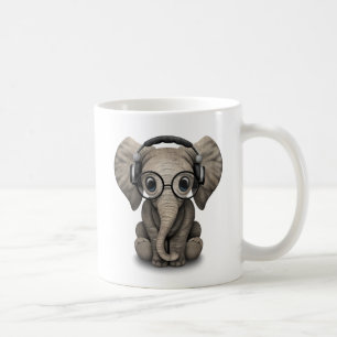 Mug Éléphant personnalisable DJ de bébé avec des