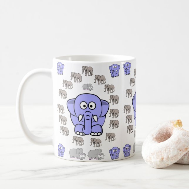 Mug Eléphant pour enfants (Avec donut)