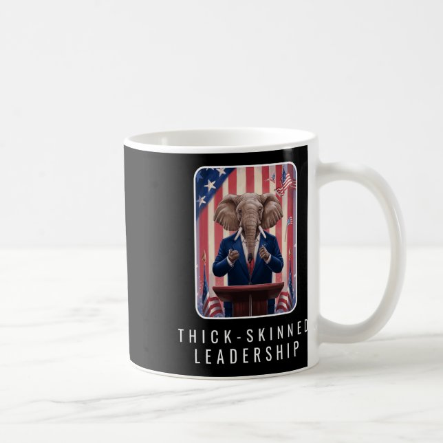 Mug Éléphant Républicain Dirigeant l'Amérique Politiqu (Droite)