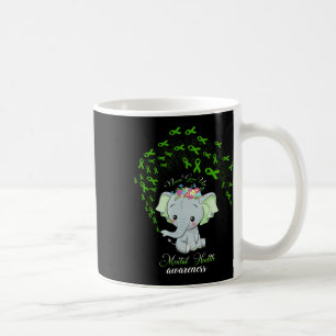 Mug Elephant Santé mentale Sensibilisation Cadeau Guer