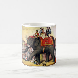 Mug Éléphant vintage de cirque