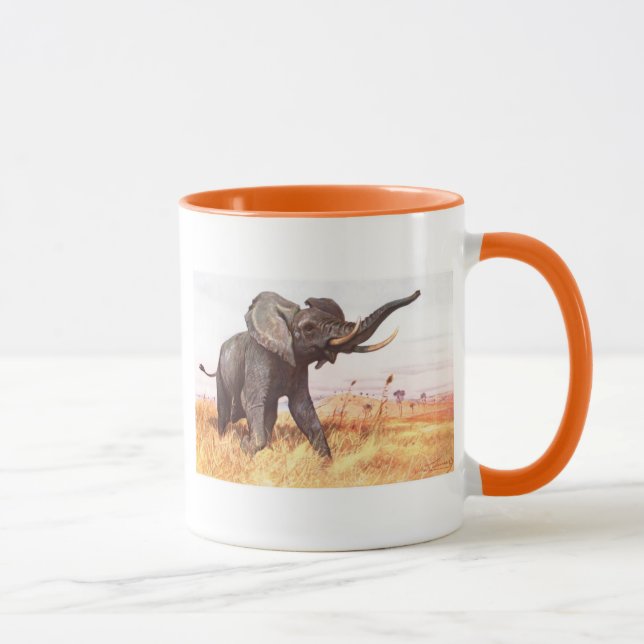 Mug Éléphants africains d'animaux de destin de jungle (Droite)