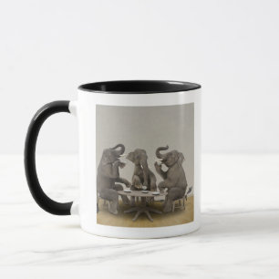 Mug Éléphants ayant le thé