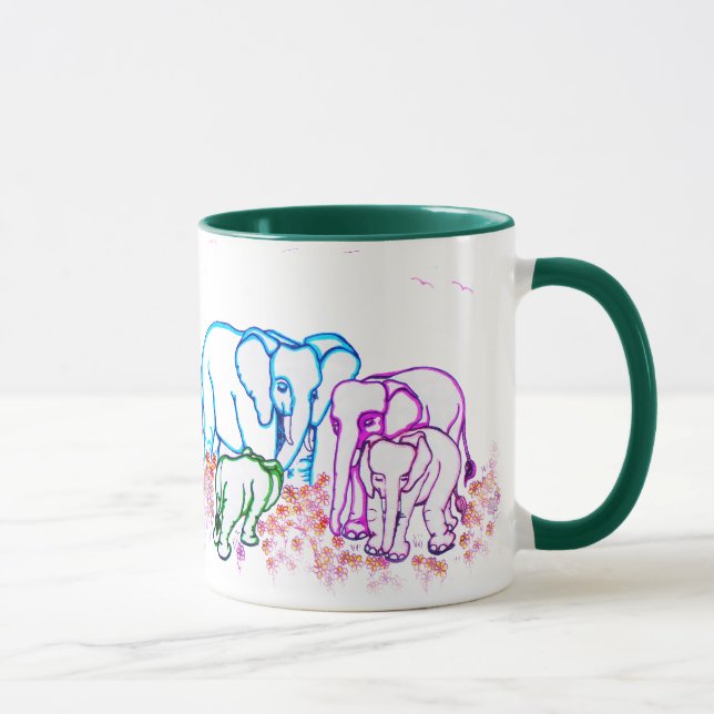 Mug Éléphants Loyaux (Droite)