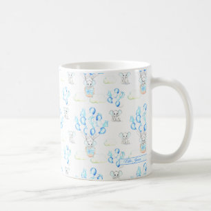 Mug Eléphants mignons Ballons & Nuages Baby Boy Motif