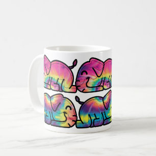 Mug Éléphants Tie Dye Endormis