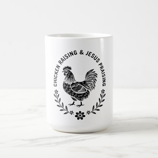 Mug Élevage de poulet et collecte de Jésus (Centre)