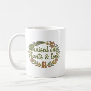 Mug Élevé aux Plantes et à l'Amour Rétro