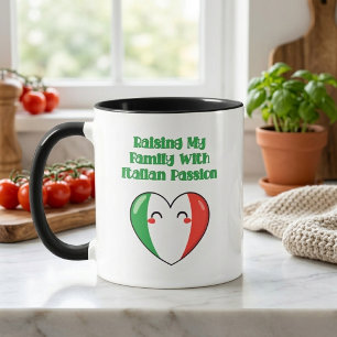 Mug Élever ma famille avec la passion italienne Design