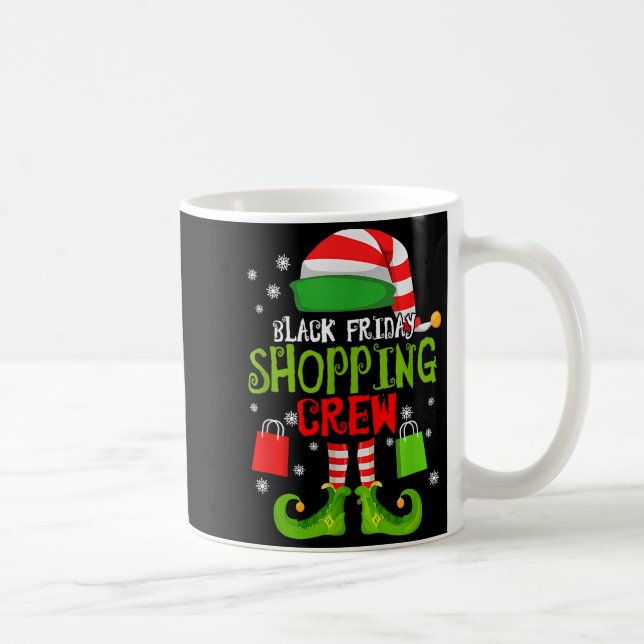 Mug Elf Christmas Black Shopng Funny Friday Shopng Cre (Droite)