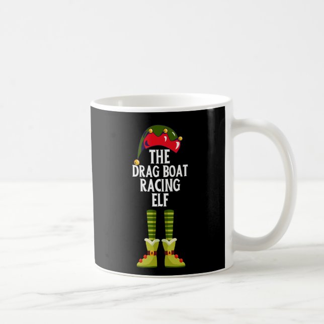 Mug Elf de course de bateau-drag Funny Noël (Droite)