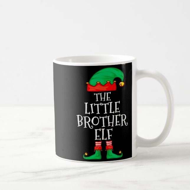 Mug Elf Family Christmas Little Brother Elf Sweater Me (Droite)