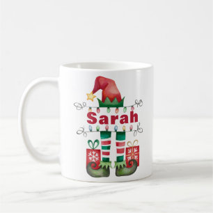 Mug Elf Jambes avec lumières de Noël Cadeaux de Noël