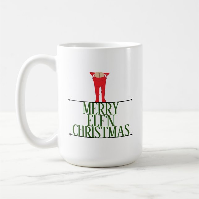 Mug Elf Shenanigans Entreprise Noël (Gauche)