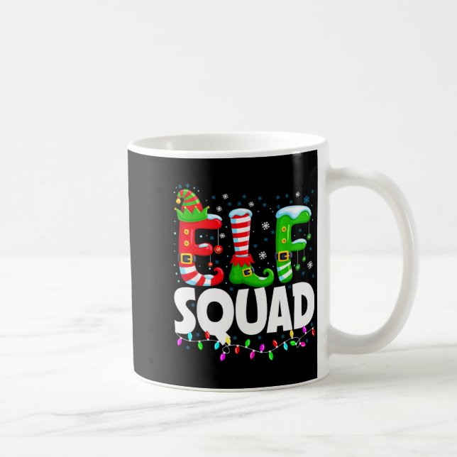 Mug Elf Squad Christmas Family Matching Xmas Pajamas  (Droite)