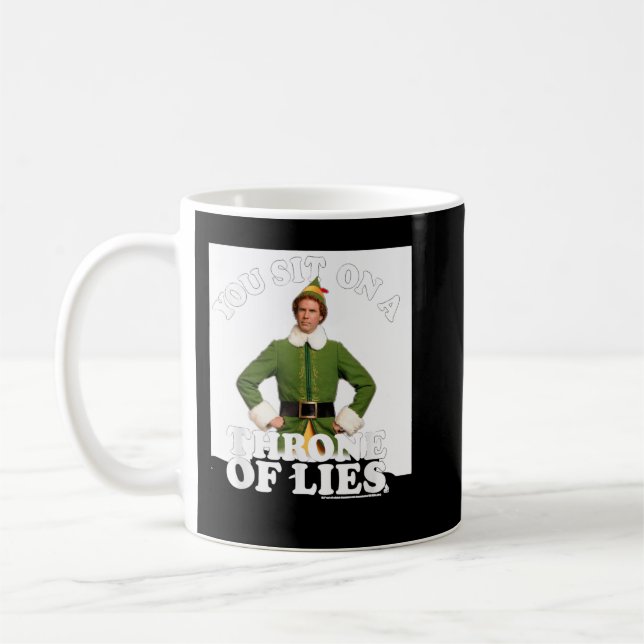 Mug Elf You assis sur un trône de mensonges (Gauche)