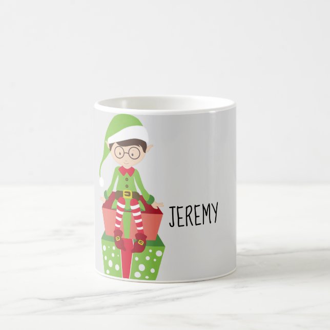 Mug Elfe Capricieux Noël Personnalisé (Centre)