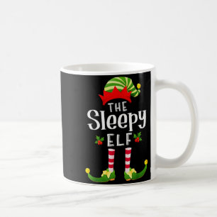 Mug Elfe de Noël endormi Pyjama assorti Fête de X-mas