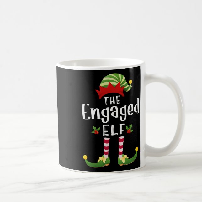 Mug Elfe de Noël Engagé Pyjama Assorti X-mas Fête  (Droite)