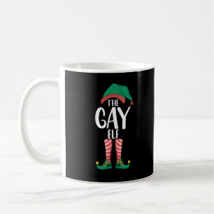 Mug Elfe Gay LGTBQ Tenue de Noël de Famille Associée