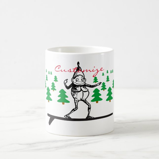 Mug Elfe sur la planche de surf Thunder_Cove (Centre)